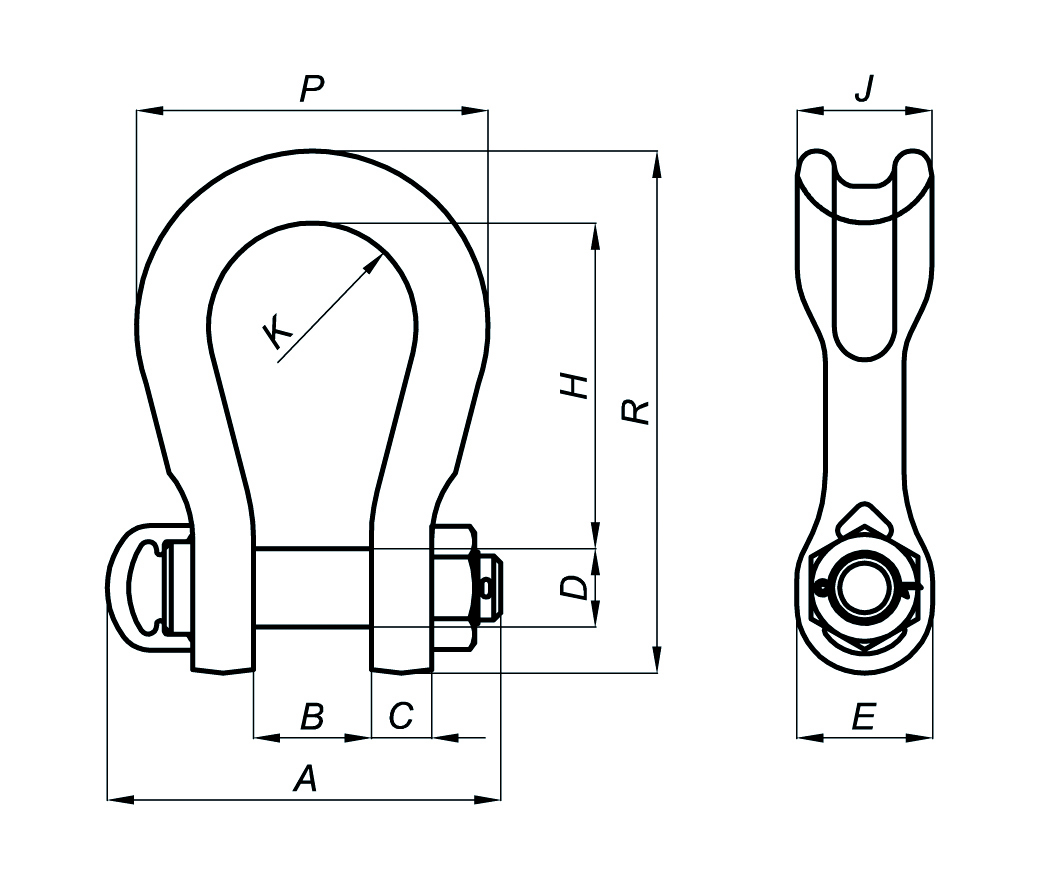 dimensiones grillete lira clase 8