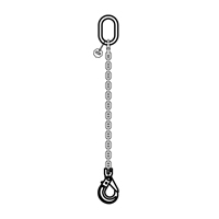 eslinga de cadena de 1 ramal tipo S1